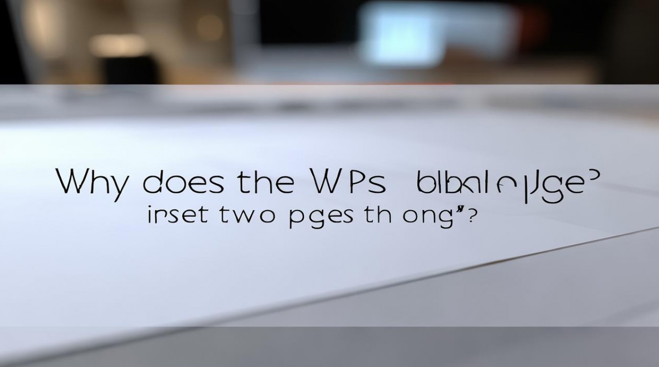 WPS空白页为何一次插入两页