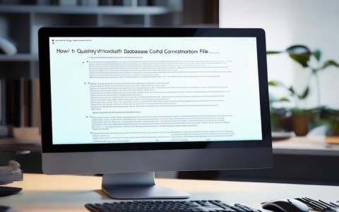 如何快速修改数据库配置文件