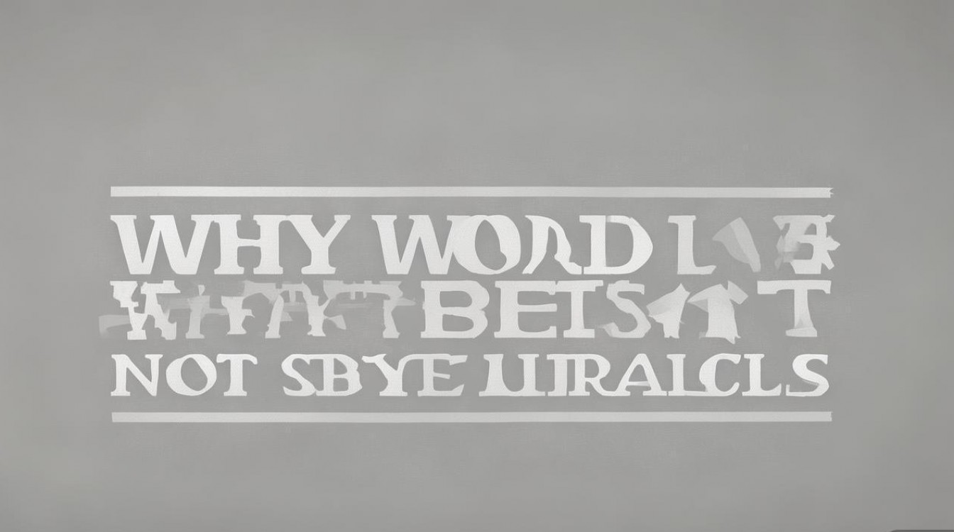 为什么word最好不用斜体