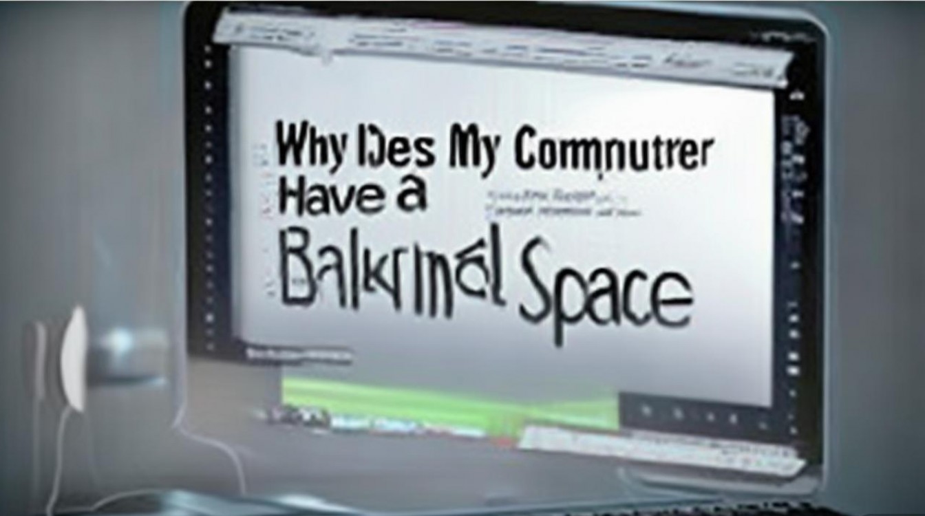 电脑为什么出现空白格